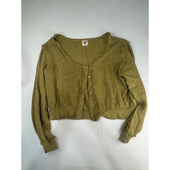 We The Free Sweaters - Free People Boho Cardigan Sweater Small Oversized Cotton